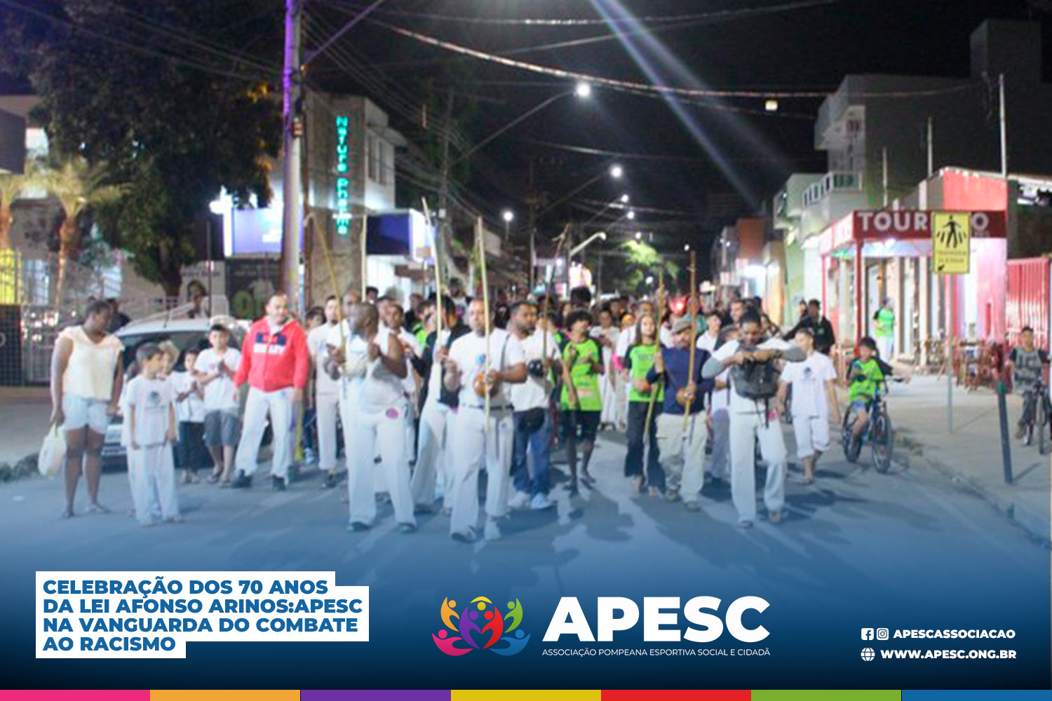 Celebração dos 70 anos da Lei Afonso Arinos:APESC na vanguarda do combate ao racismo
